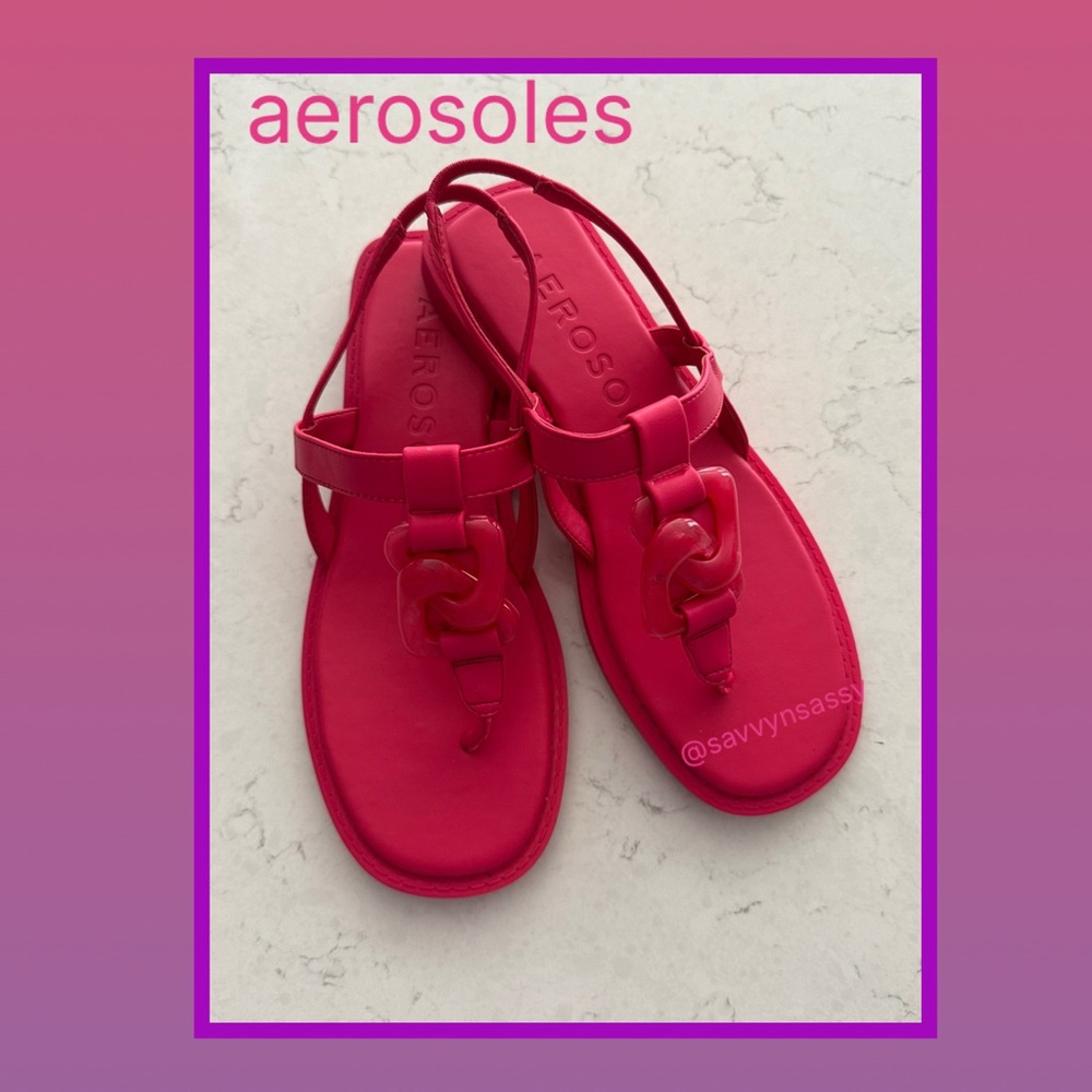 AEROSOLES Vibrant Pink Sandals